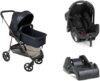 Carrinho de Bebe Infantil Berço Passeio Moises Reversível Bebê Conforto Base Auto Napoli