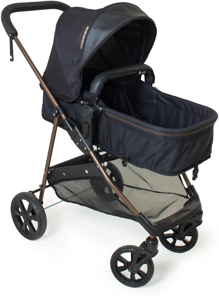 Carrinho de Bebe Infantil Berço Passeio Moises Reversível Bebê Conforto Base Auto Napoli - Imagem 3